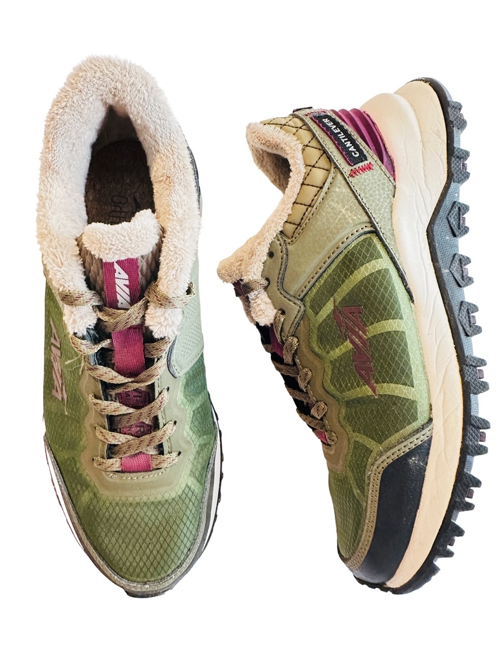 Avia Cantilever Orthotic Olive Green Ultra Trail Athletic Running Shoes